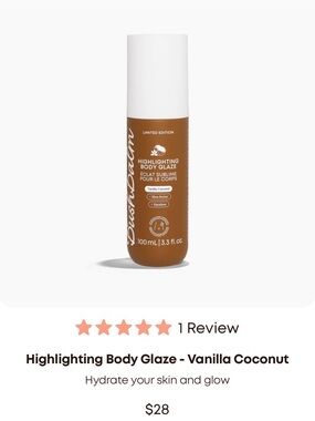 Bushbalm Highlighting Body Glaze - Vanilla Coconut